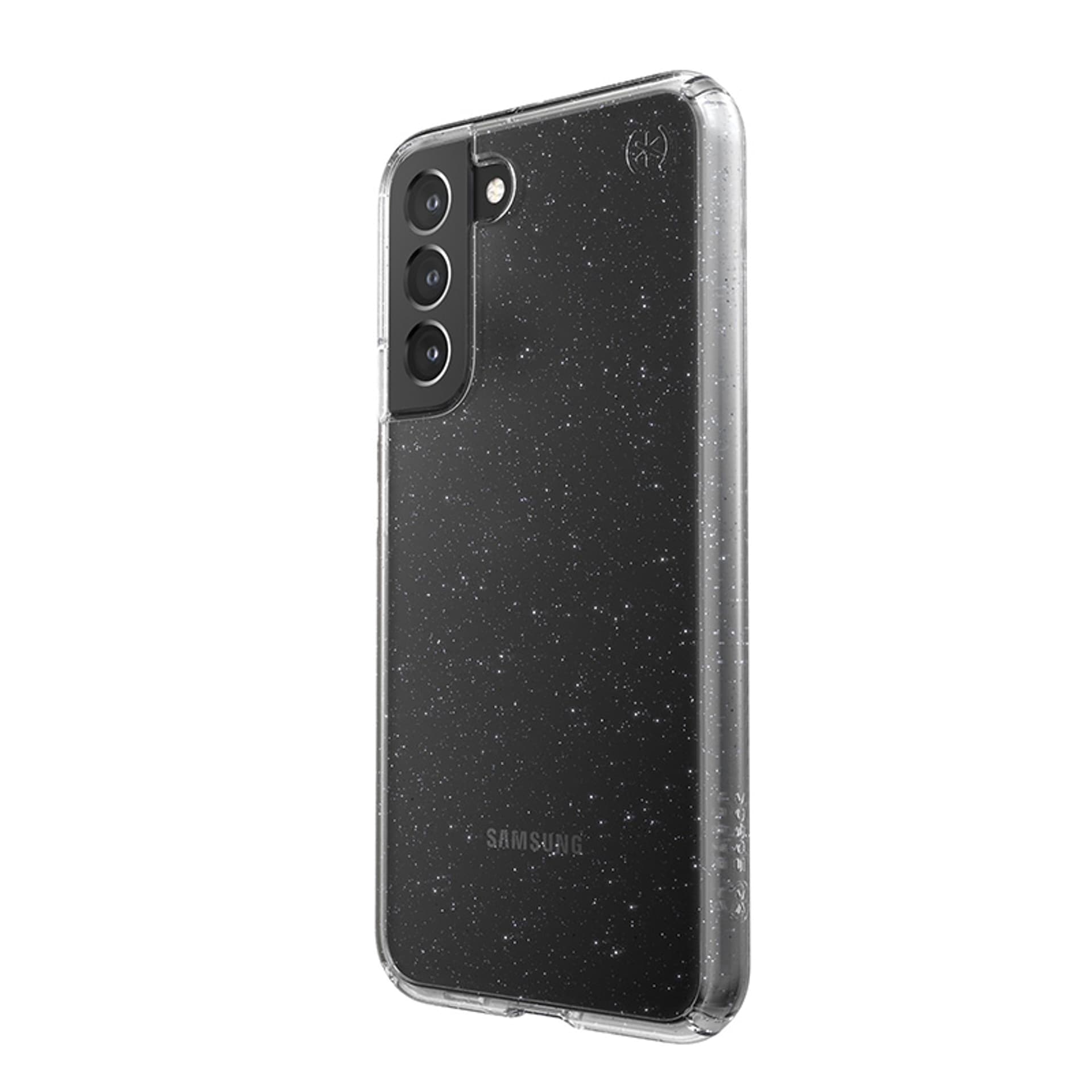 

Speck Presidio Perfect-Clear with Glitter - Etui Samsung Galaxy S22+ z powłoką antybakteryjną MICROBAN (Clear/Platinum Glitter)