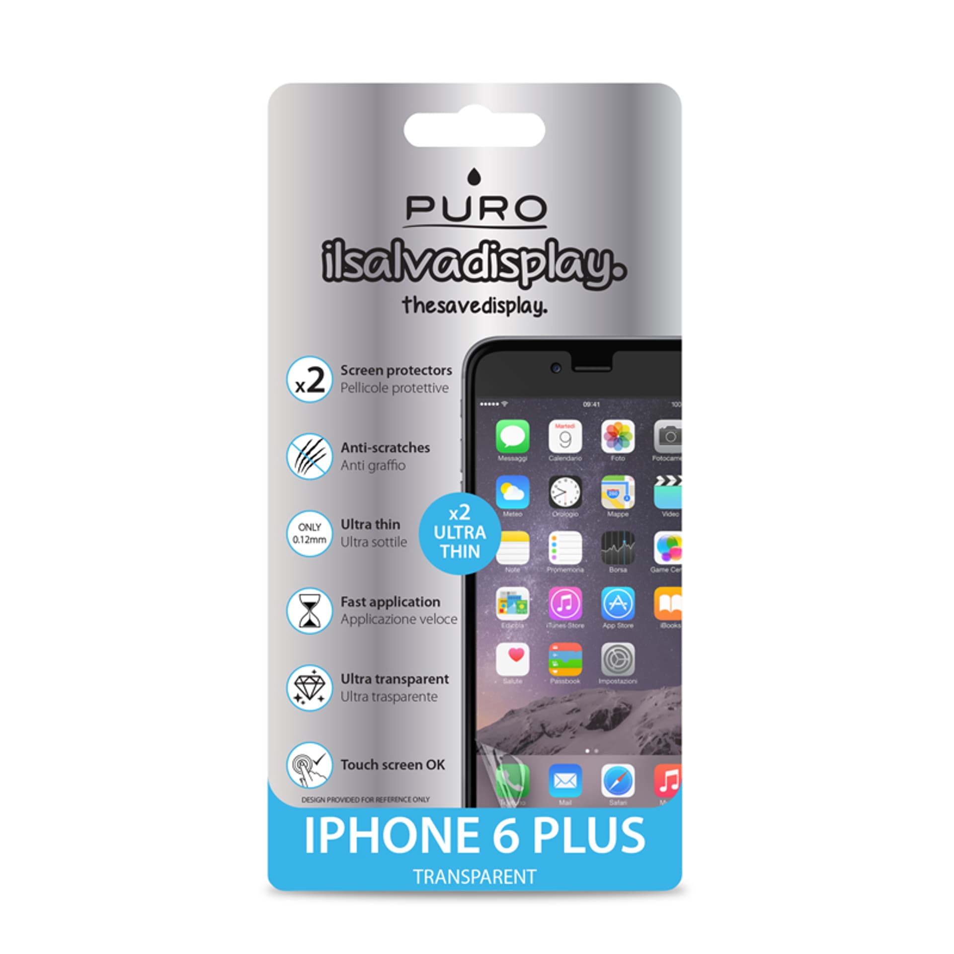 

PURO Dwie folie na ekran - iPhone 6s Plus / iPhone 6 Plus