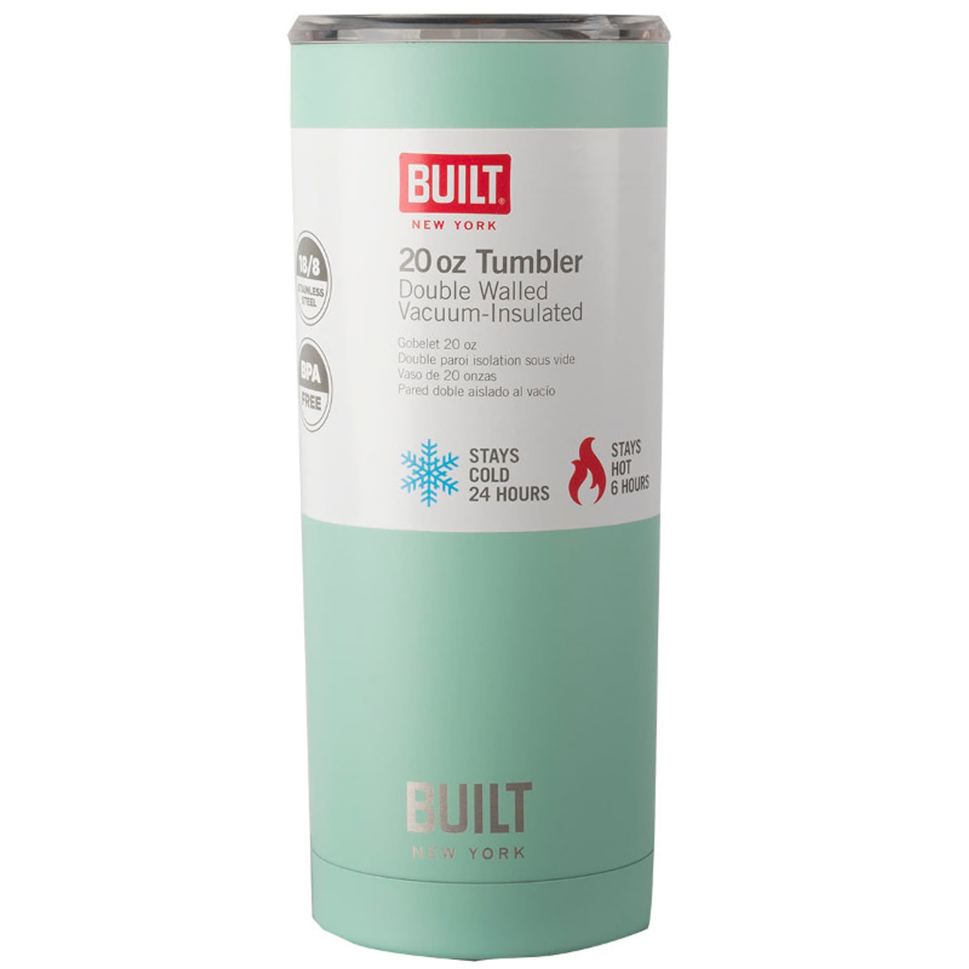 

BUILT Vacuum Insulated Tumbler - Stalowy kubek termiczny z izolacją próżniową 600 ml (Mint)