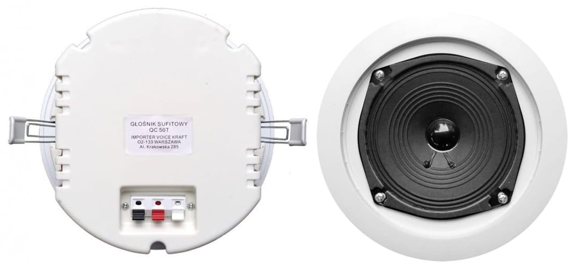 

Głośnik sufitowy Voice Kraft QC 50T 5" (13cm)