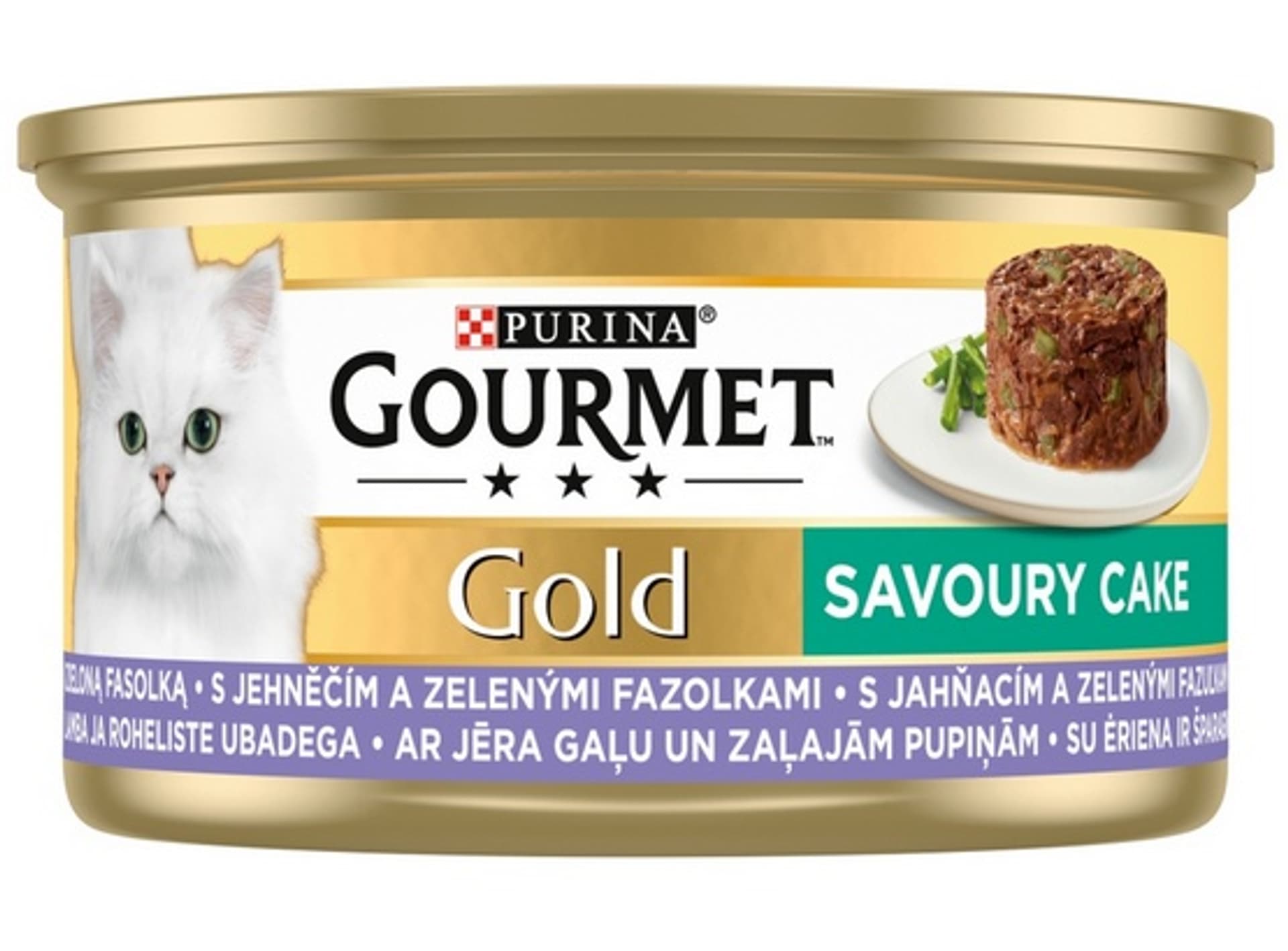

Gourmet Gold Savoury Cake mokra karma dla kota z jagnięcina i zieloną fasolą 85g