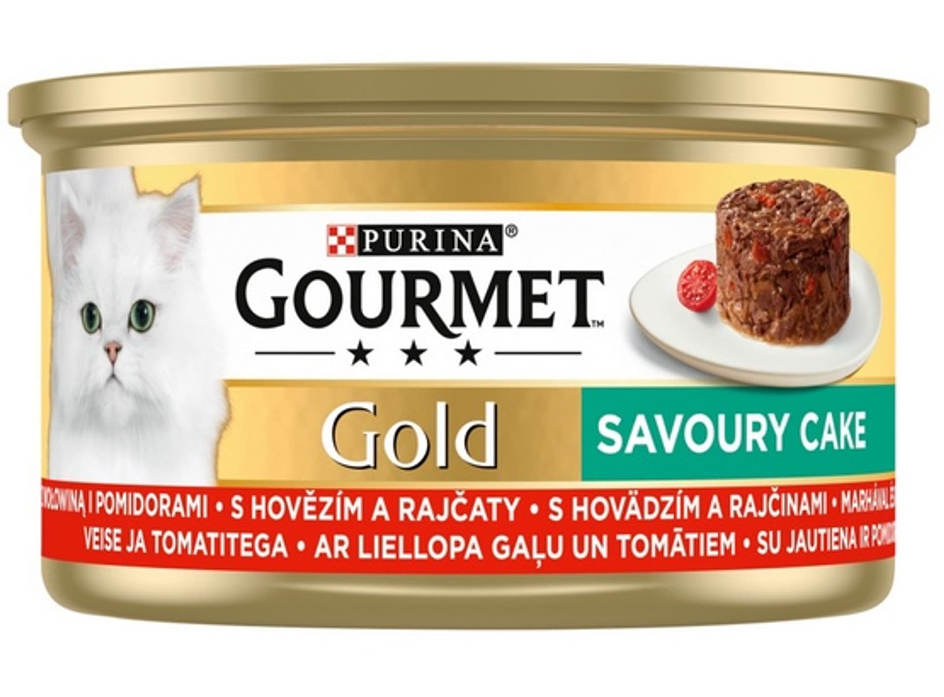 

Gourmet Gold Savoury Cake mokra karma dla kota z wołowiną i pomidorami 85g