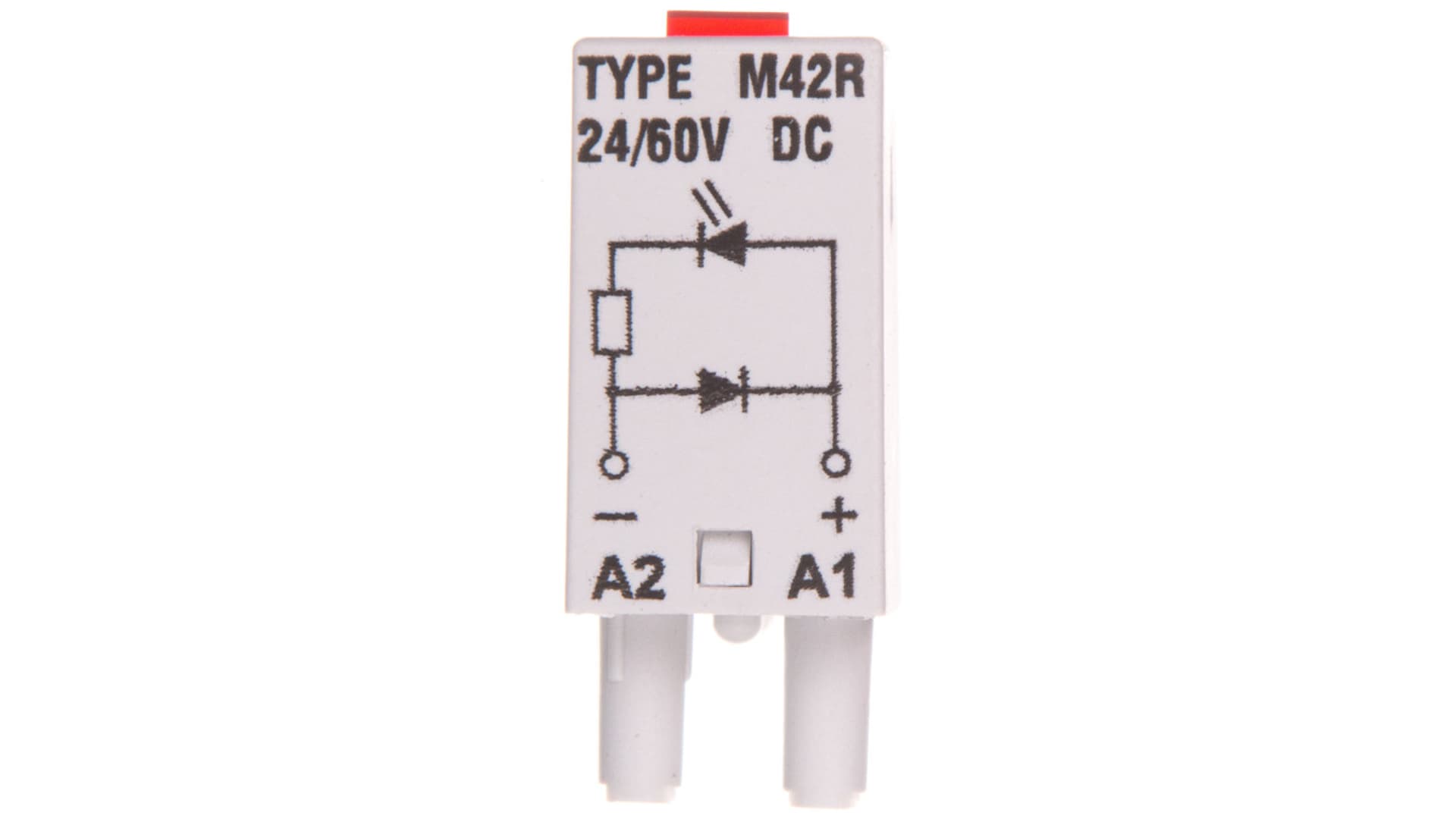 

Moduł sygnalizacyjny LD (diody: LED czerwony + D) 24-60V DC M42R szary 854844, Diody: led czerwony + d) 24-60v dc m42r szary 85484