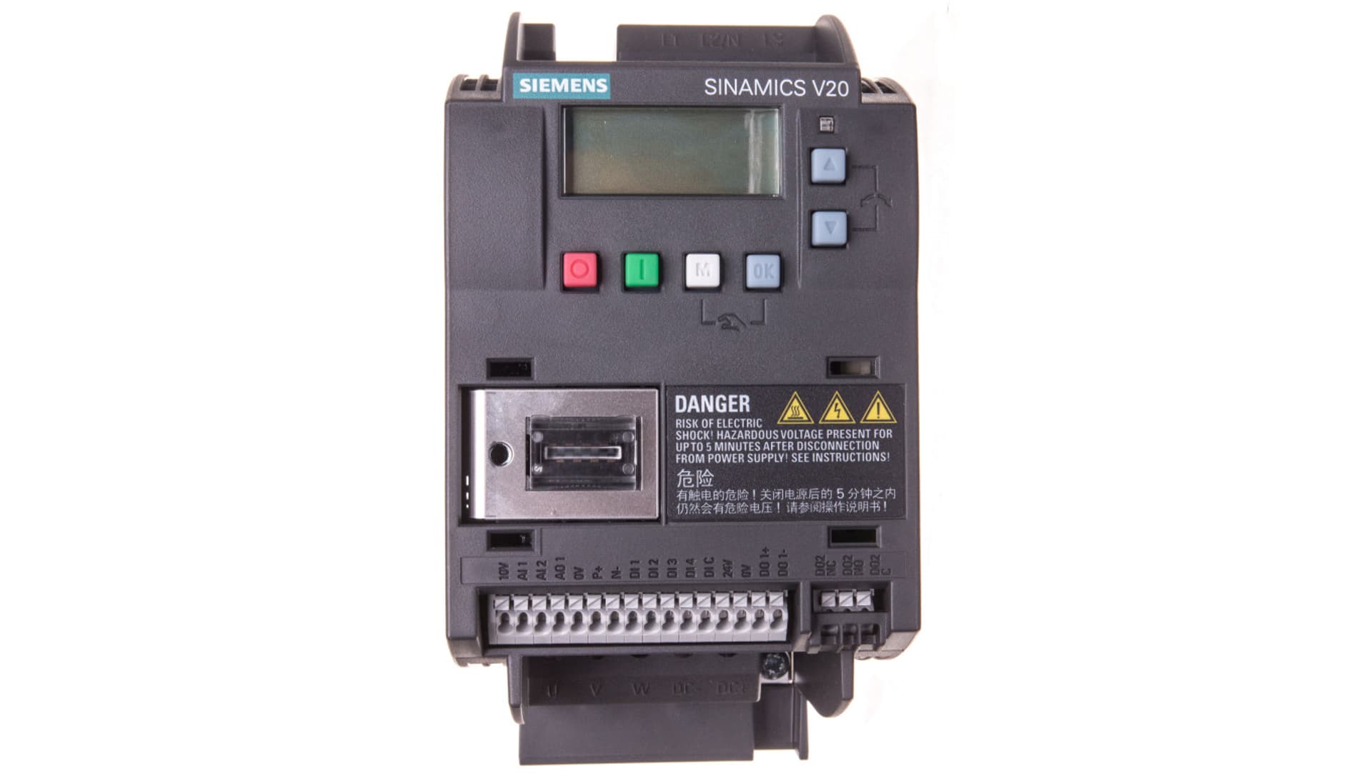 

Falownik Uwe=400V, Uwy=3x400V/3,1A 1,1kW Sinamics V20 6SL3210-5BE21-1UV0