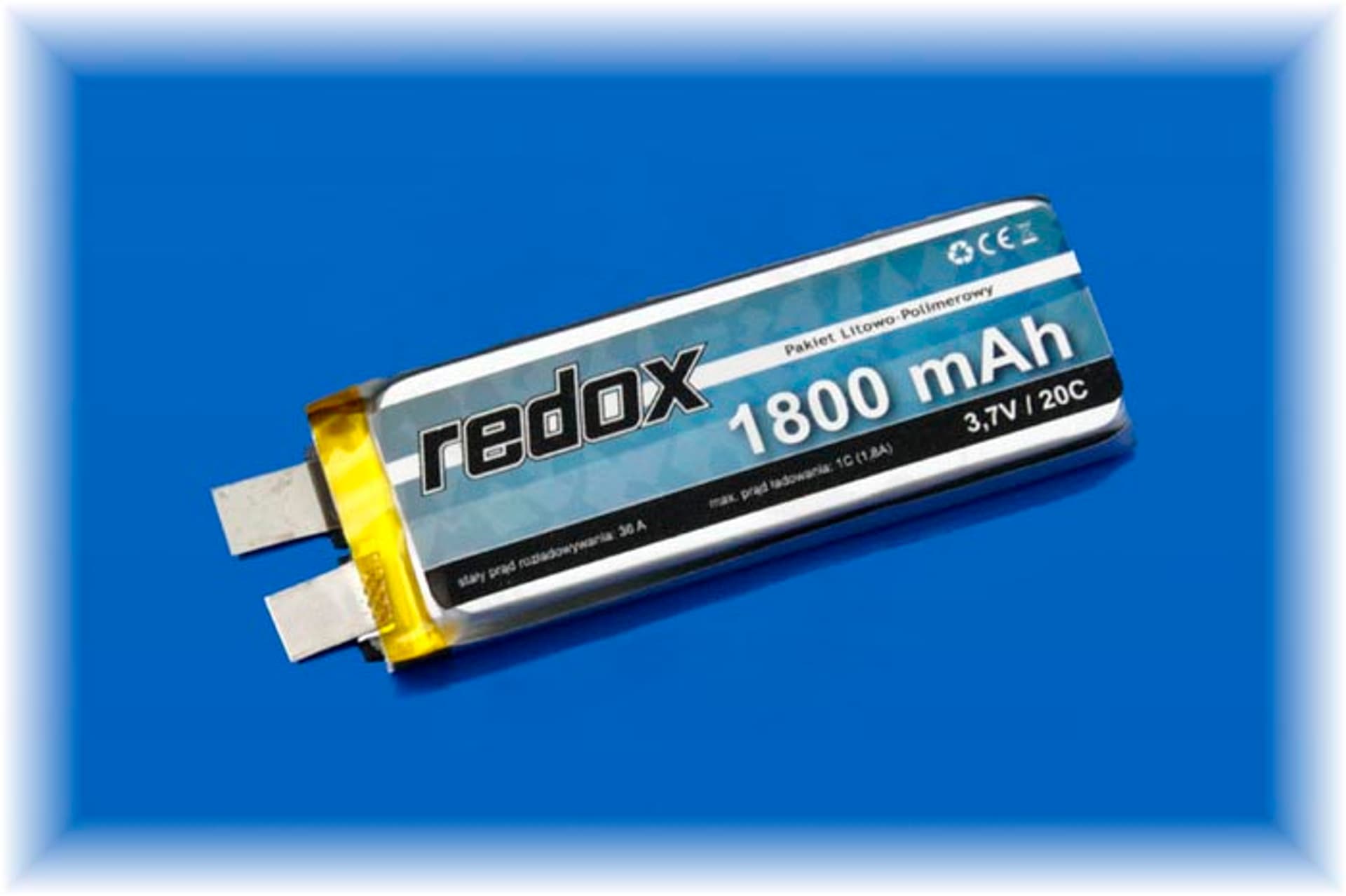 

Redox 1800 mAh 3,7V 20C (pojedyncze ogniwo) (BEZ KON.)