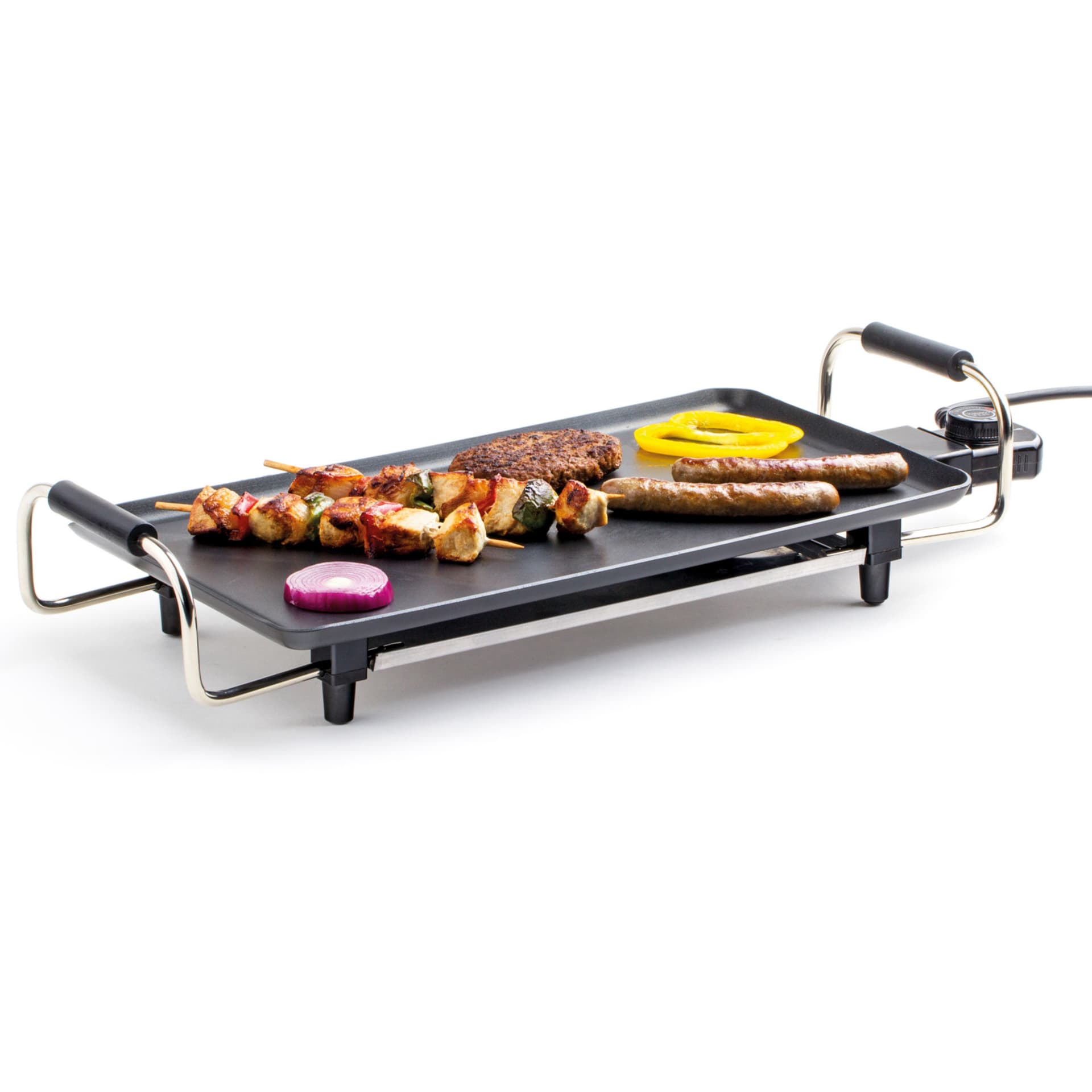 

Płyta grillowa przenośna do serwowania potraw Tepan-Yaki 550x230mm 230V 1800W