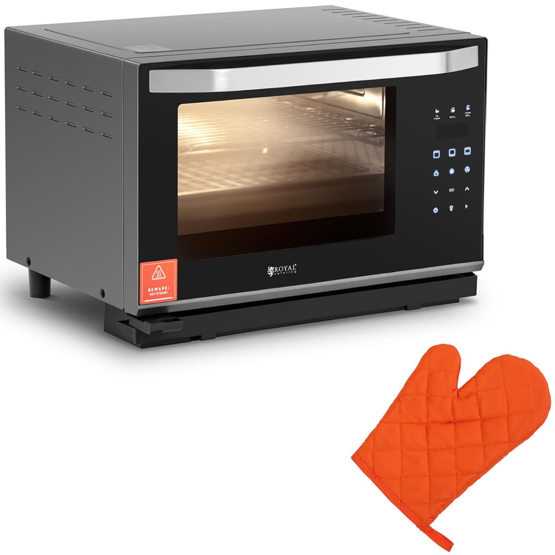 

Piekarnik piec konwekcyjny z funkcją pary 3 poziomy stal 2100 W