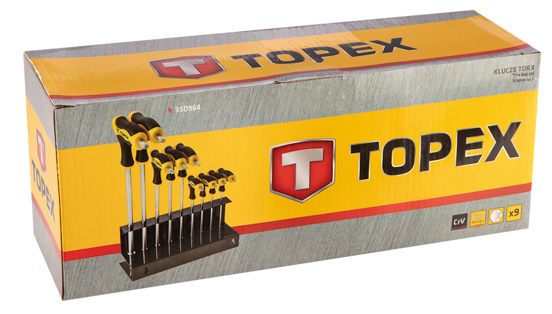 

Klucze Torx typu "T" T10-T50, zestaw 9 szt.