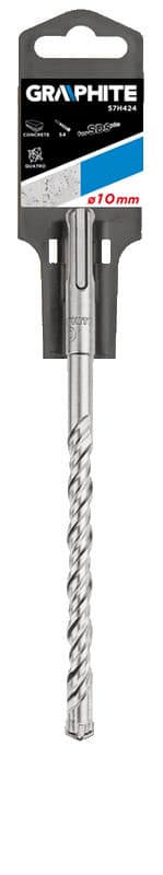 

Wiertło do betonu SDS Plus, 10 x 160 mm, S4, quatro