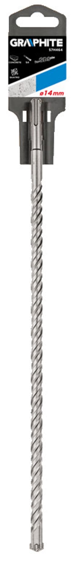 

Wiertło do betonu SDS Plus, 14 x 450 mm, S4, quatro