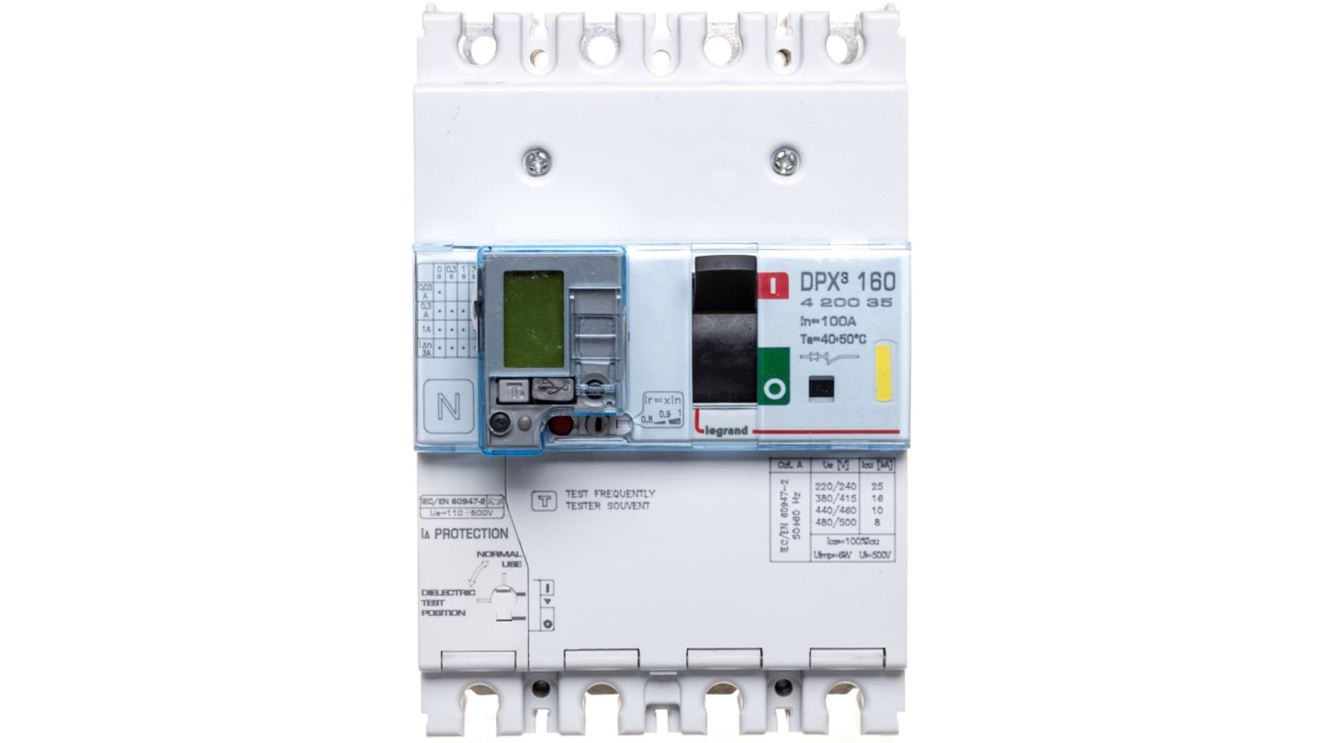 

Wyłącznik mocy 100A 4P 16kA DPX3 160+BL.R 420035