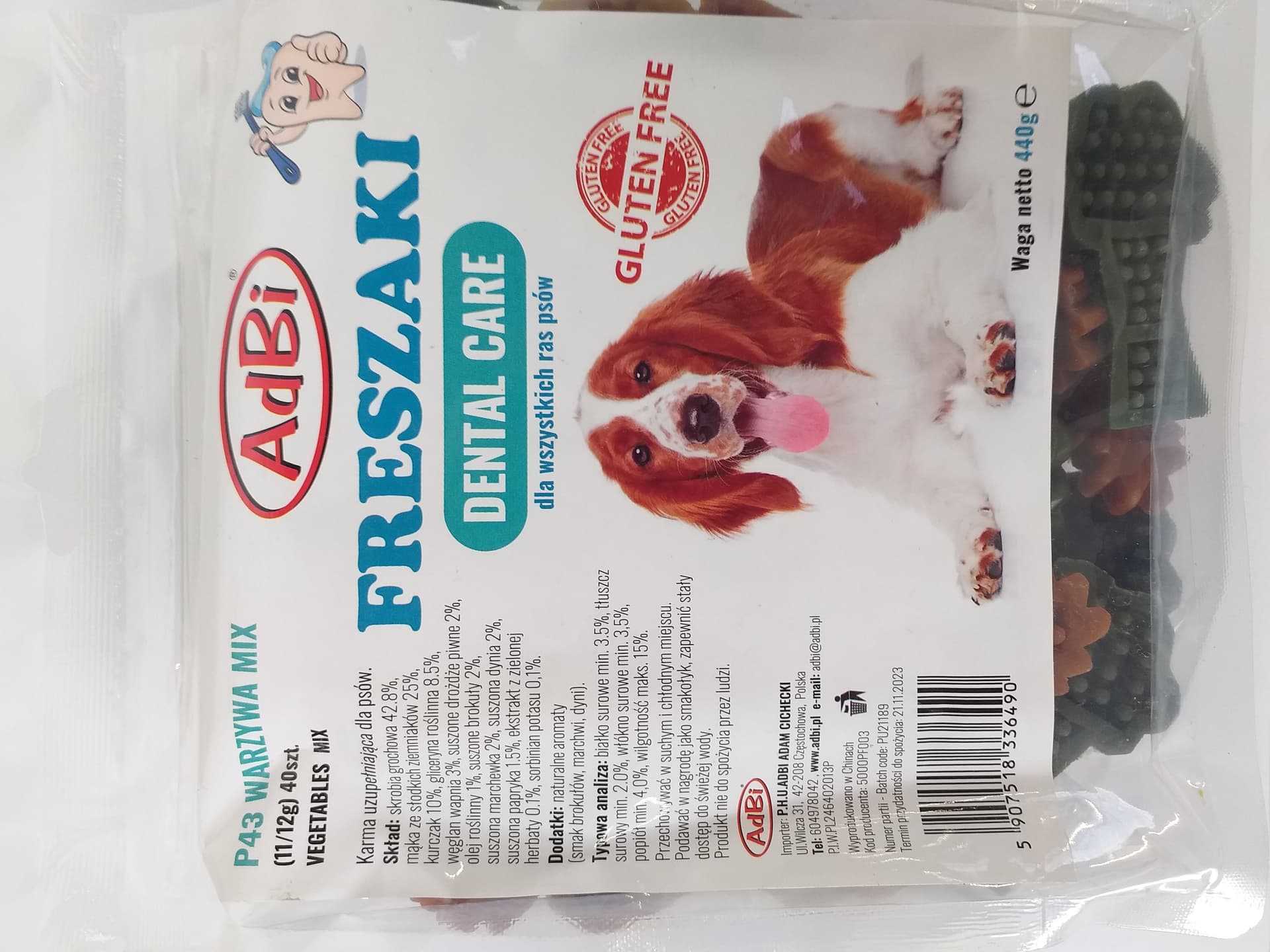 

ADBI Warzywa MIX [P43] 40szt 440g