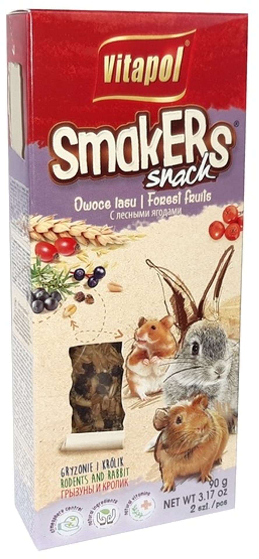 

VITAPOL Kolby owoce lasu dla gryzoni 2szt. 90g