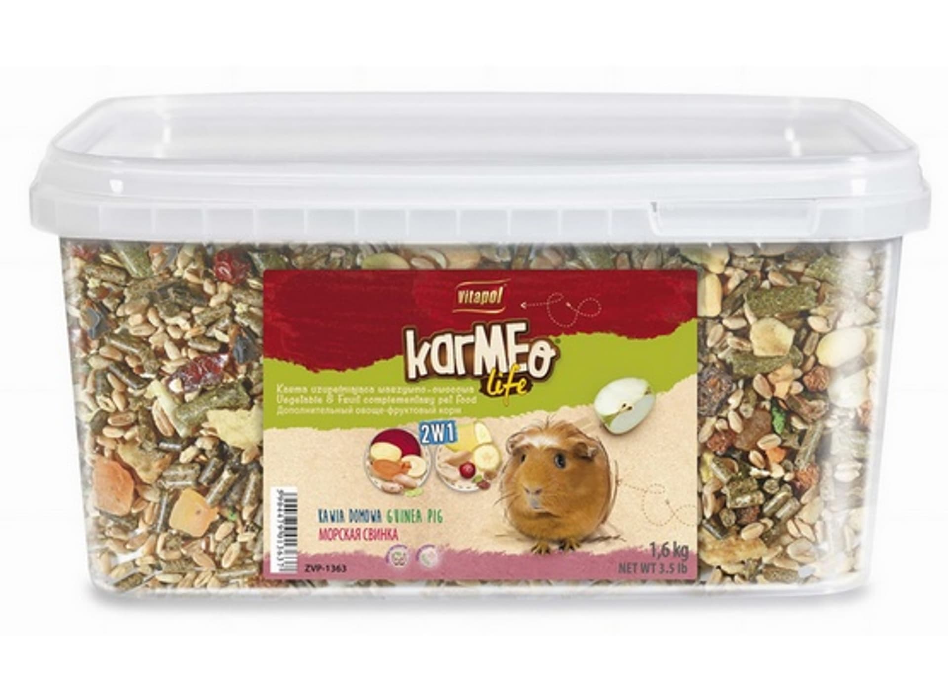 

Vitapol Pokarm dla świnki morskiej 2w1 wiaderko 1,6kg [1363]