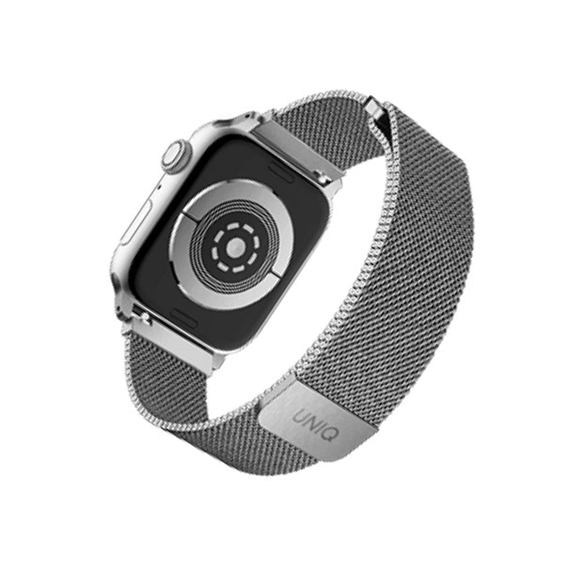 

UNIQ pasek Dante Apple Watch Series 4/5/6/7/8/SE/SE2 38/40/41mm Stainless Steel srebrny/sterling silver