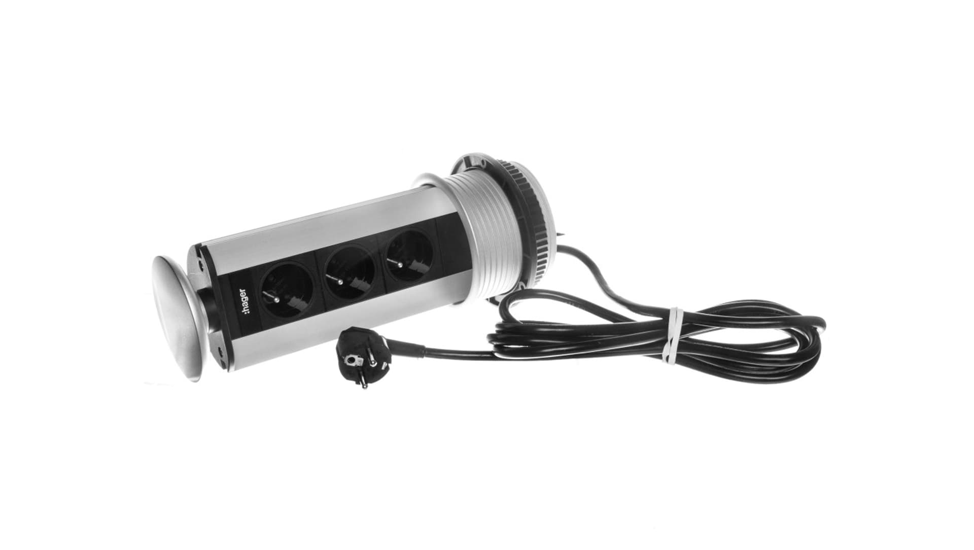 

Moduł zasialjący stołowy zabudowany 3 gniazda z/u 16A IP20 aluminium G7343LAN