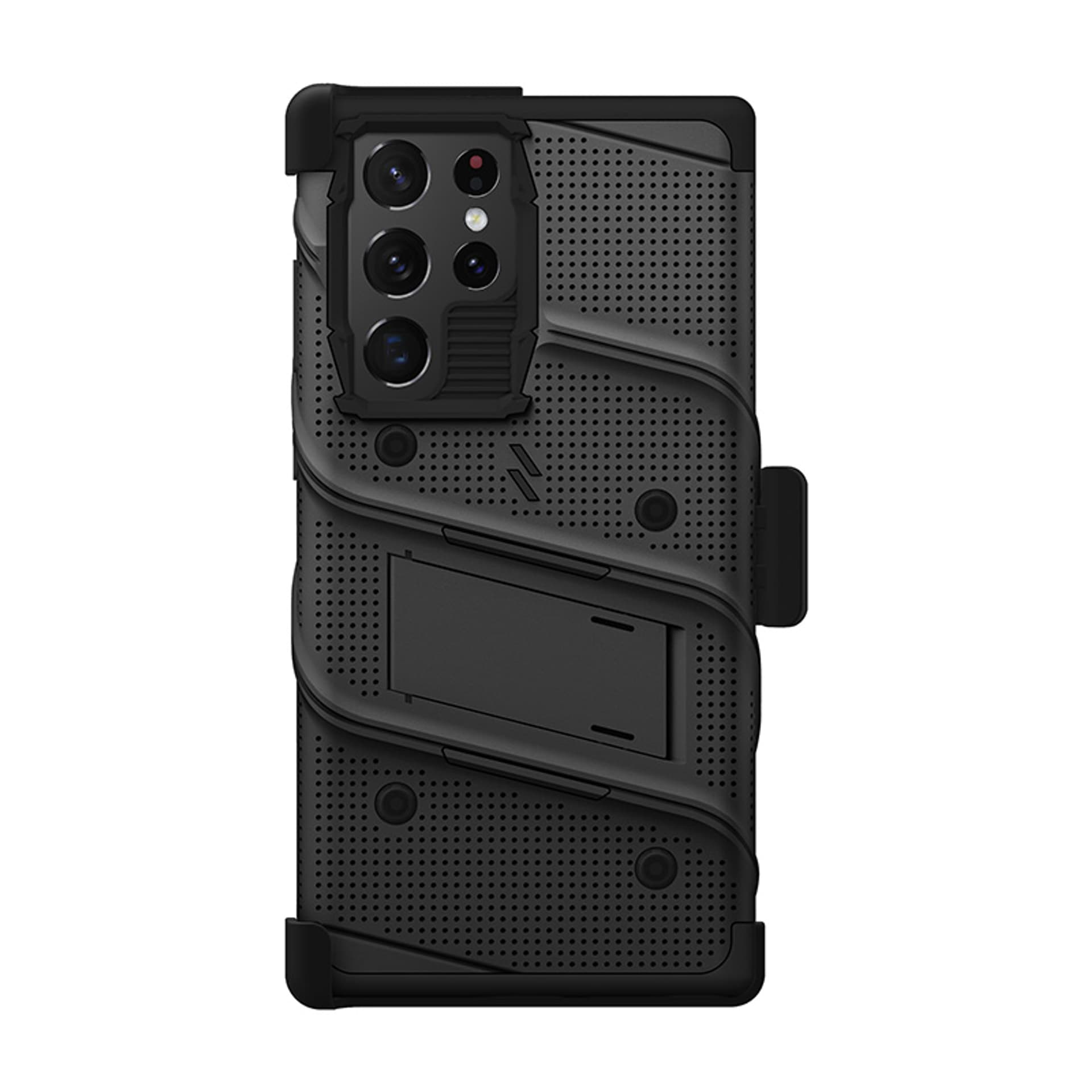 

ZIZO BOLT Series - Pancerne etui Samsung Galaxy S22 Ultra ze szkłem 9H na ekran + uchwyt z podstawką (czarny)