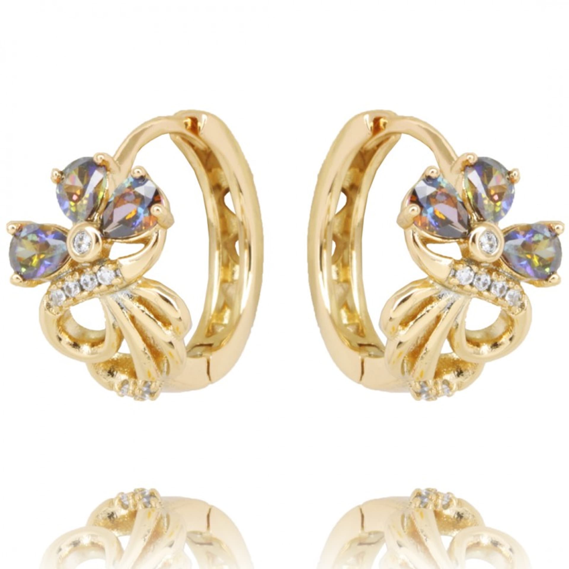 

Kolczyki ze stali szlachetnej pozłacanej KST2532