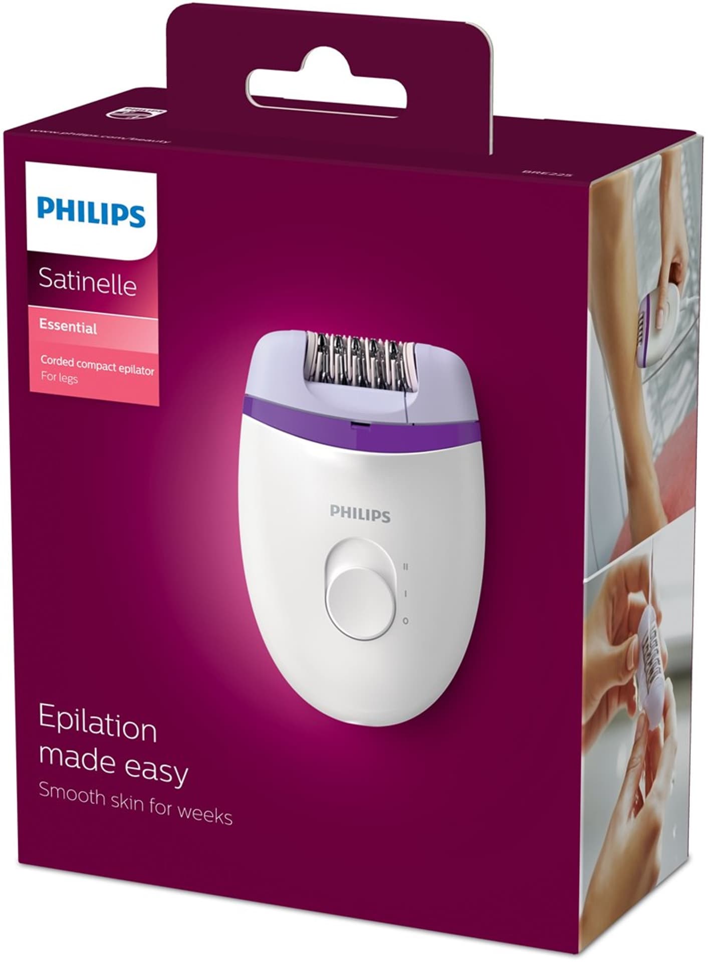 

Depilator z dyskami Philips Satinelle BRE225/00 (kolor biały)