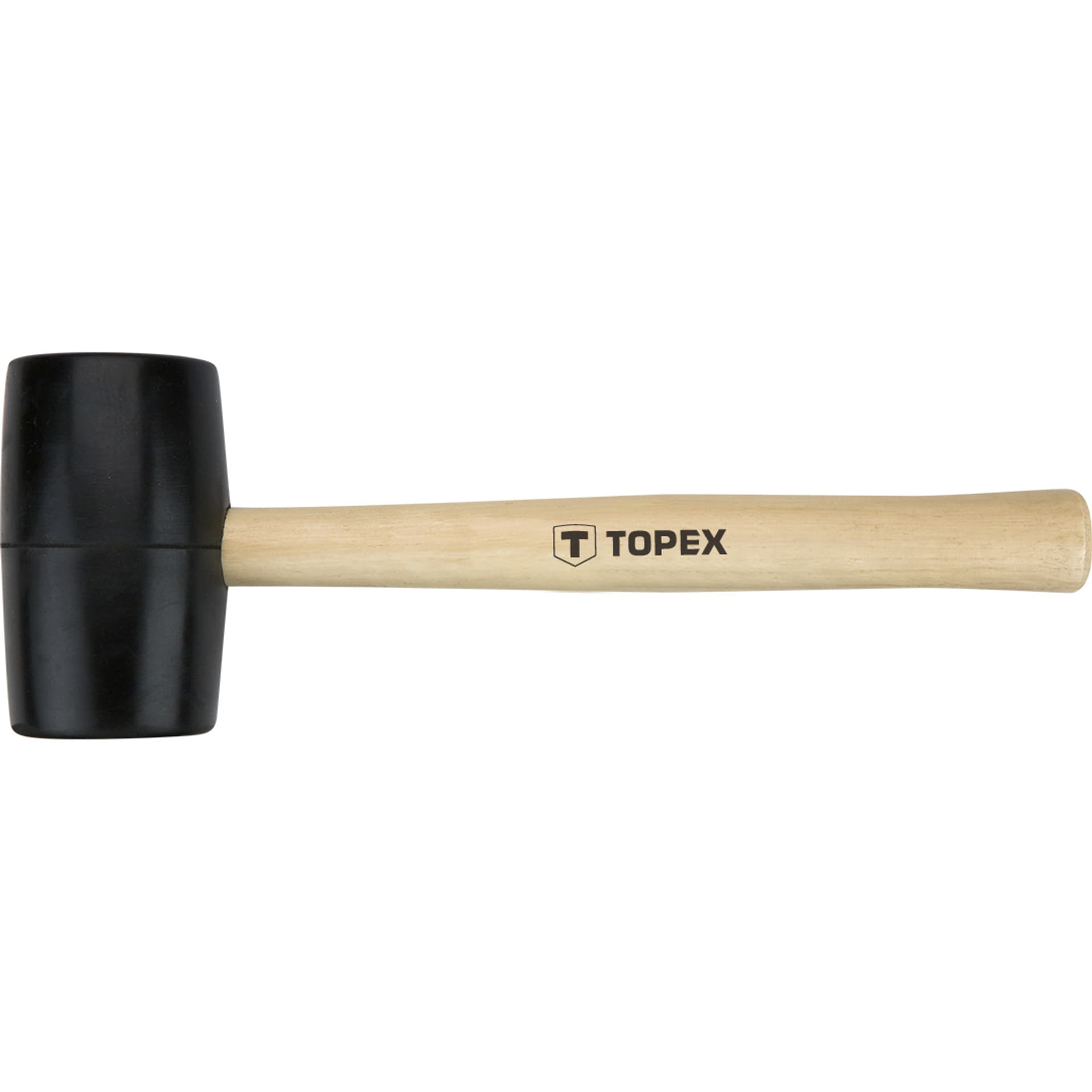 

Młotek gumowy 50 mm/340 g, trzonek drewniany