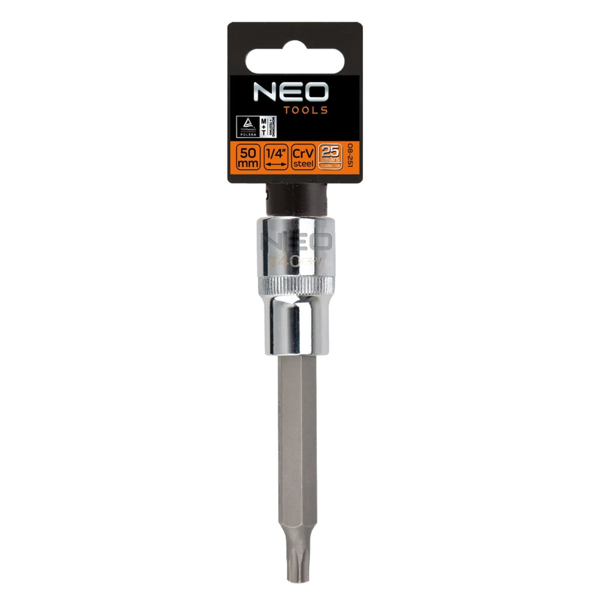 

Końcówka Torx na nasadce 1/2", T45 x 100 mm