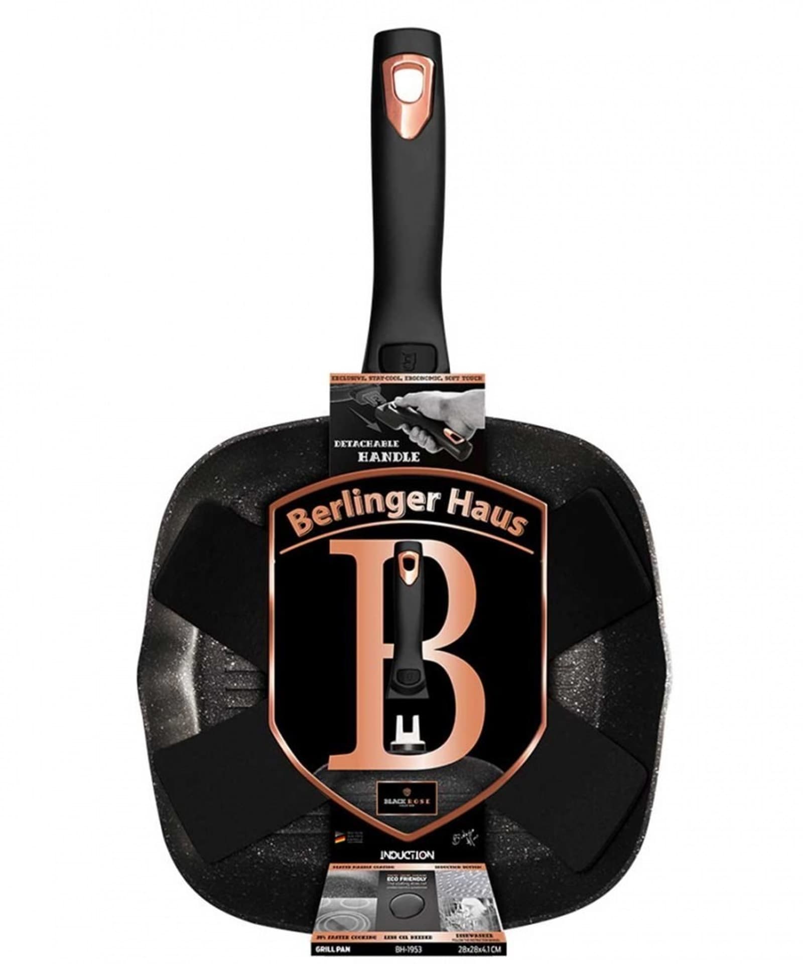 

PATELNIA GRILLOWA 28cm BERLINGER HAUS ROSE GOLD BH-1950