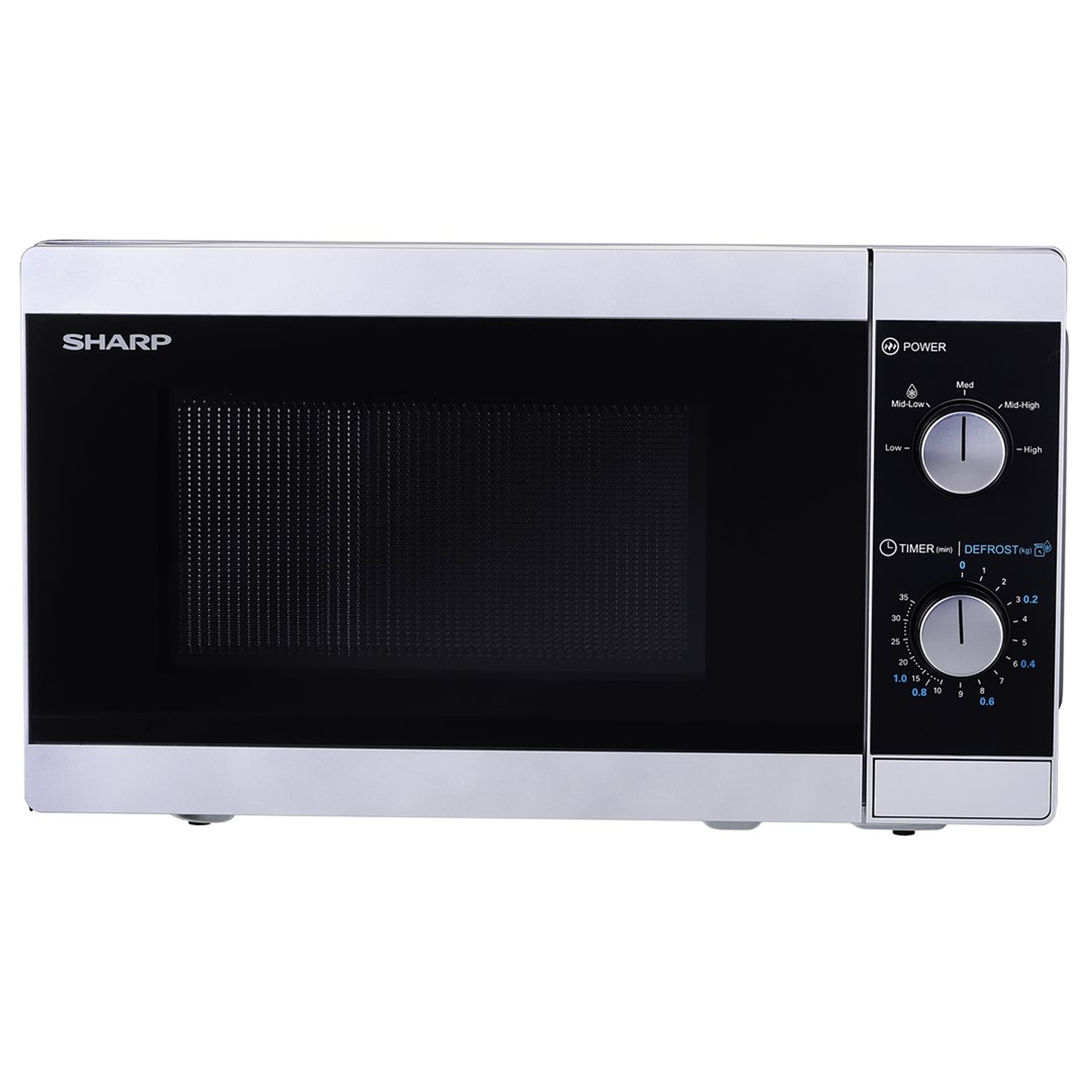

Kuchenka mikrofalowa SHARP YC-MS01E-S (800W; 20l; kolor srebrny)