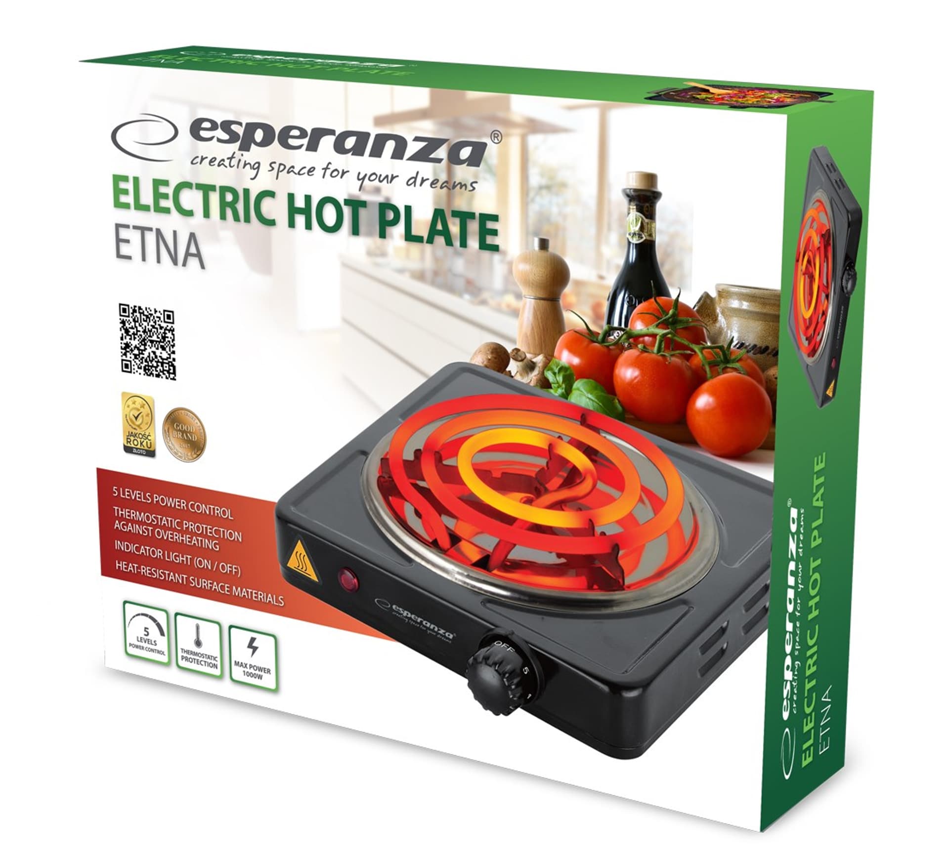 

ESPERANZA KUCHENKA ELEKTRYCZNA ETNA EKH012K