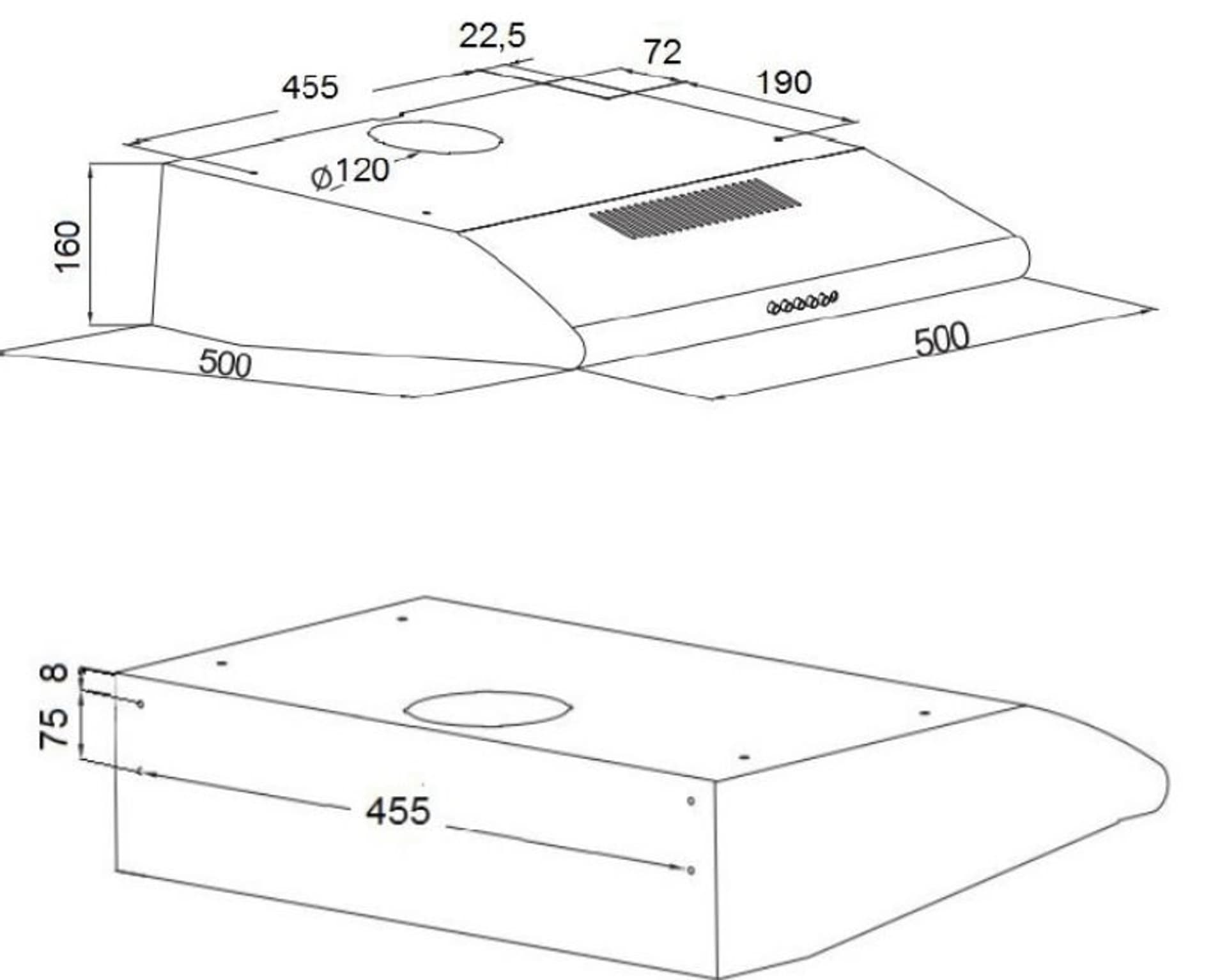 

Okap podszafkowy AKPO WK-7 P 3050 CZARNY (159,8 m3/h; 500mm; kolor czarny)