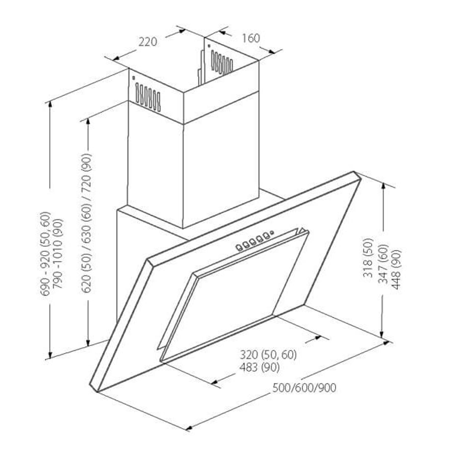 

Okap kominowy AKPO WK-4 NERO LINE ECO 50 BIAŁY (162 m3/h; 500mm; kolor biały)