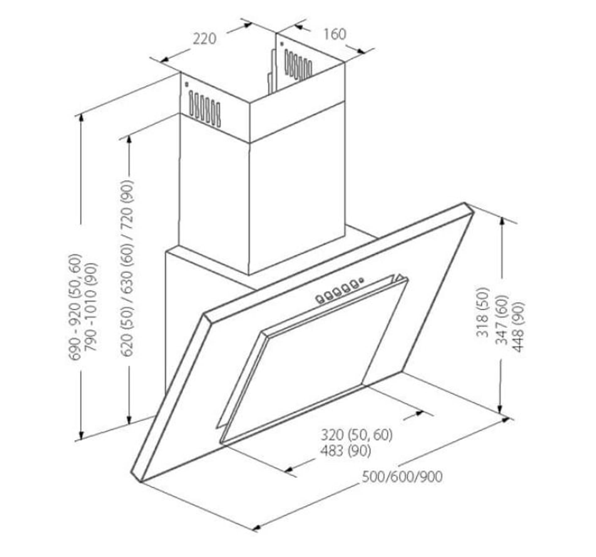 

Okap kominowy AKPO WK-4 NERO ECO 50 SZARY / CZARNA SZYBA (207 m3/h; szary)