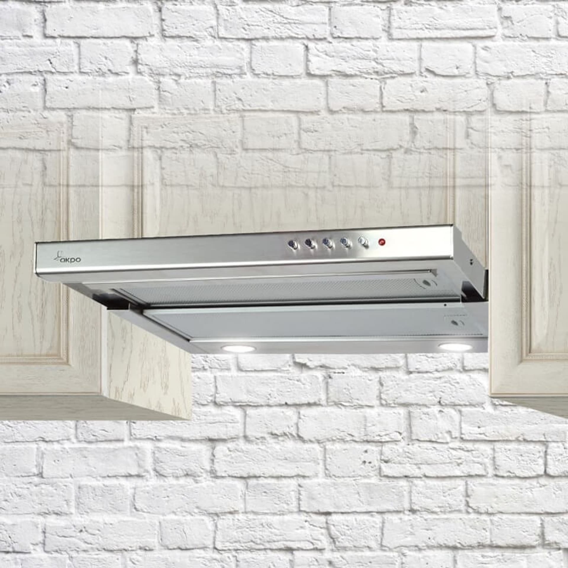 

Okap podszafkowy teleskopowy AKPO WK-7 LIGHT 50 INOX (265,5 m3/h; 500mm; kolor inox)