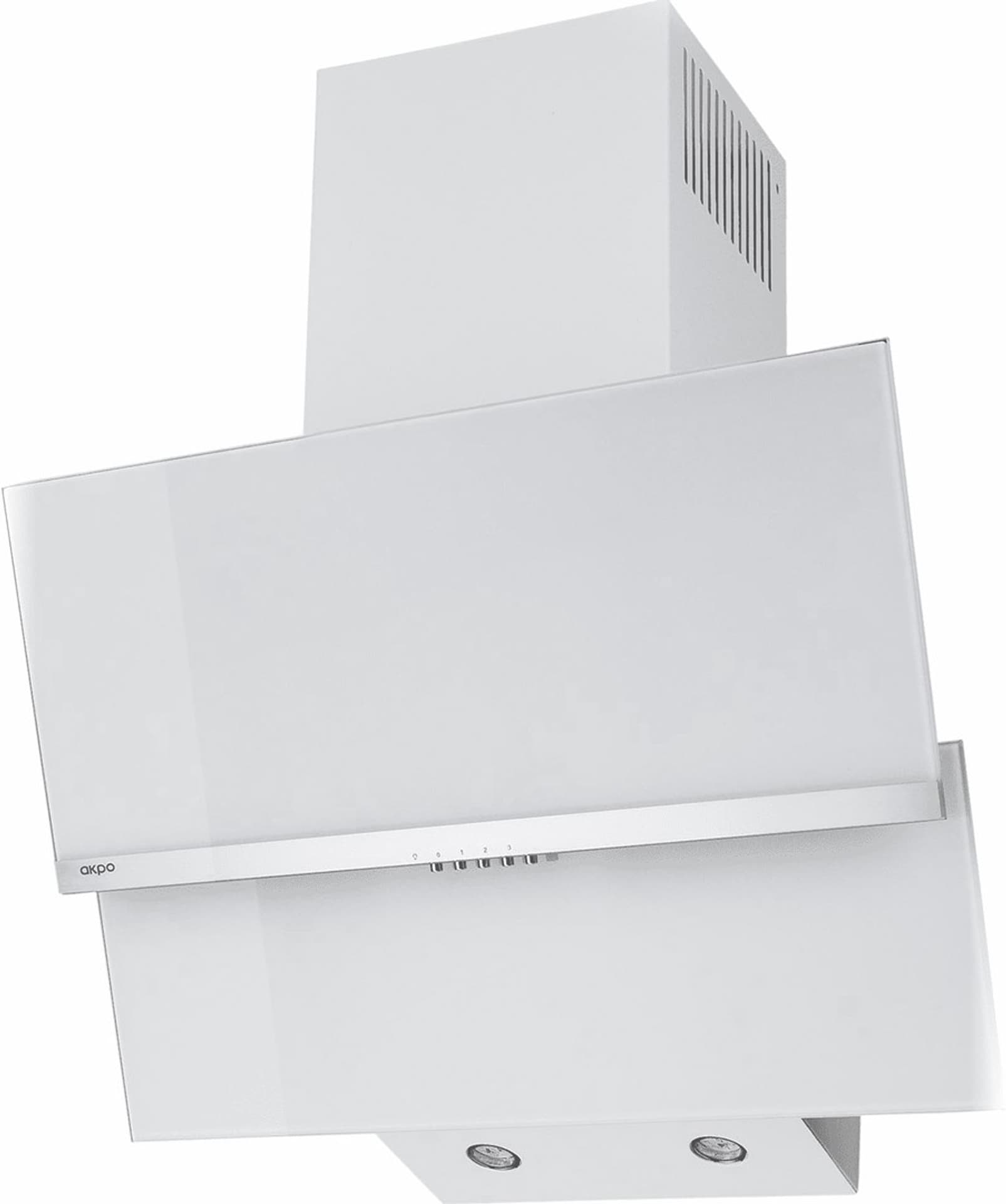 

Okap kominowy AKPO WK-4 Balance 60 Biały (600mm; front białe szkło stal nierdzewna)