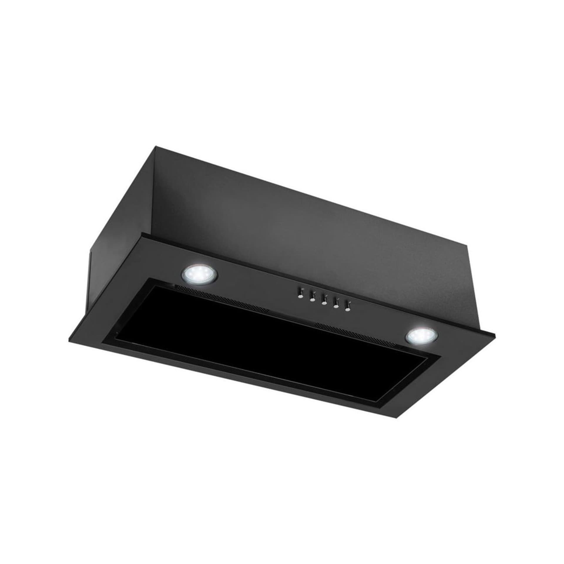 

Okap podszafkowy do zabudowy CIARKO SL-BOX Glass 60 Czarny (600mm, czarne szkło)