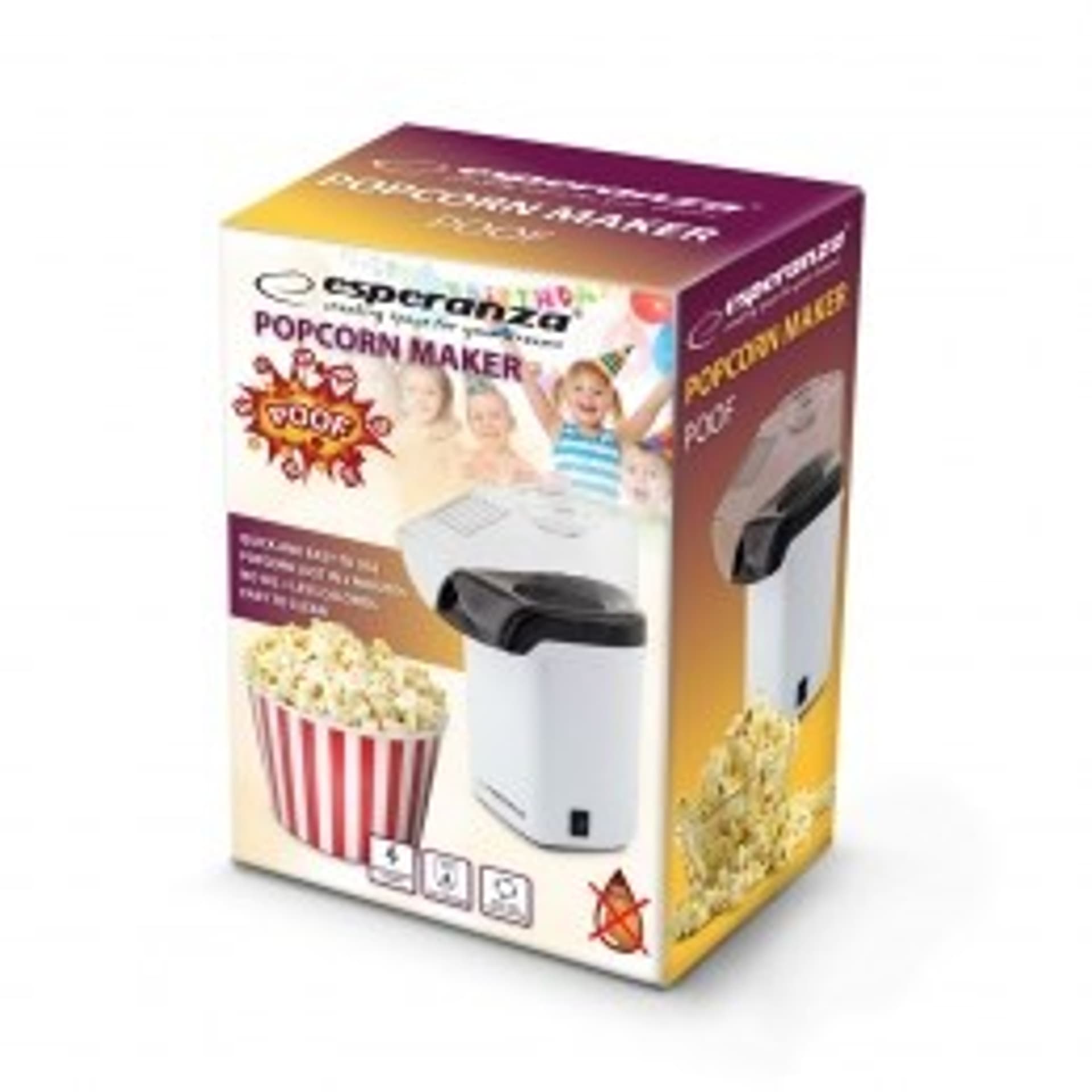 

Maszynka do popcornu Esperanza Poof EKP005W (1200W; kolor biały)