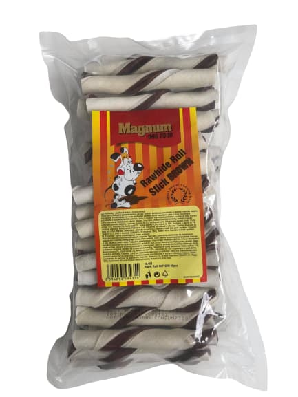 

MAGNUM Rurka ze skóry wołowej, nadziewana, brązowa 40szt. 880g [16403]