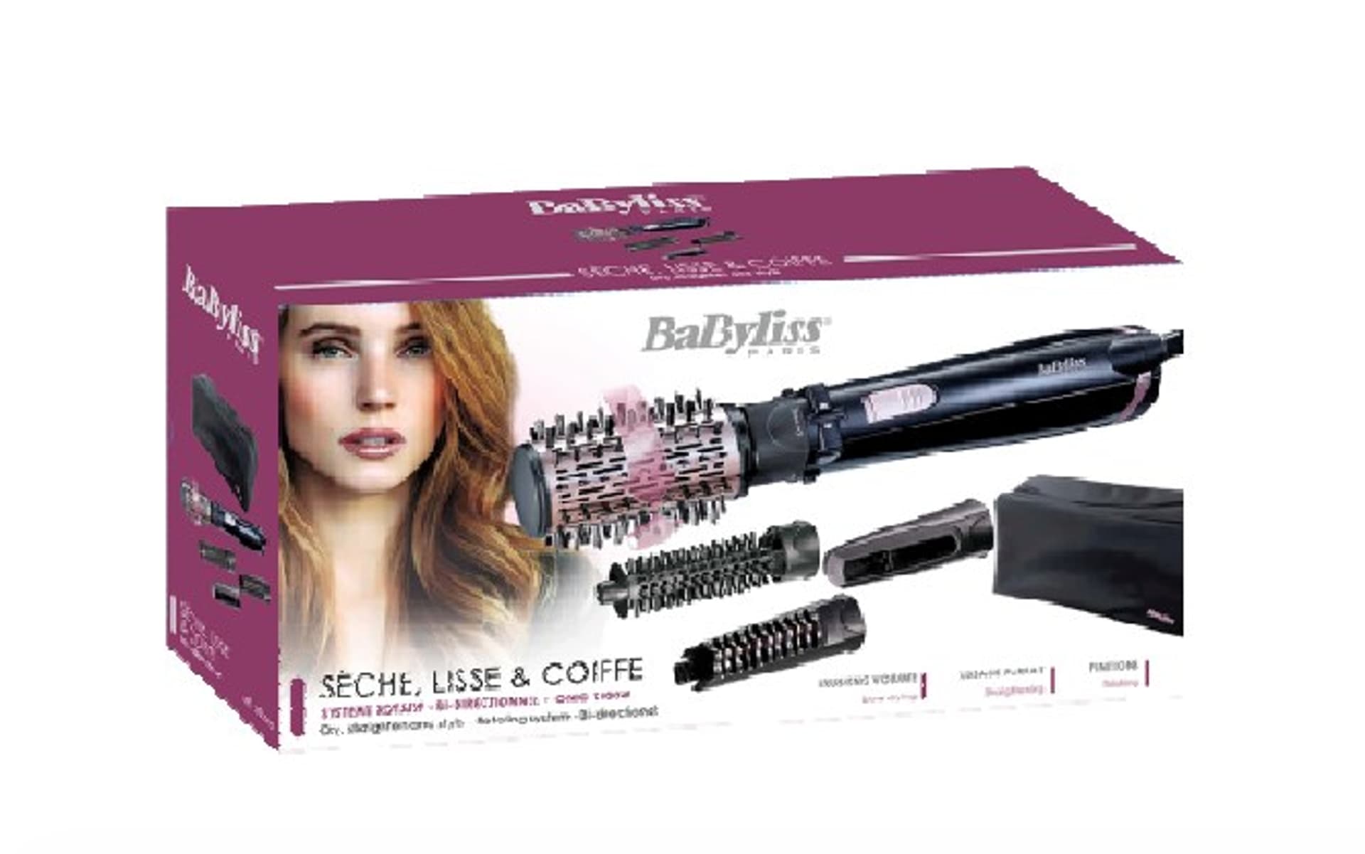 

Suszarko-lokówka do włosów Babyliss AS200E (1000W; kolor czarny)