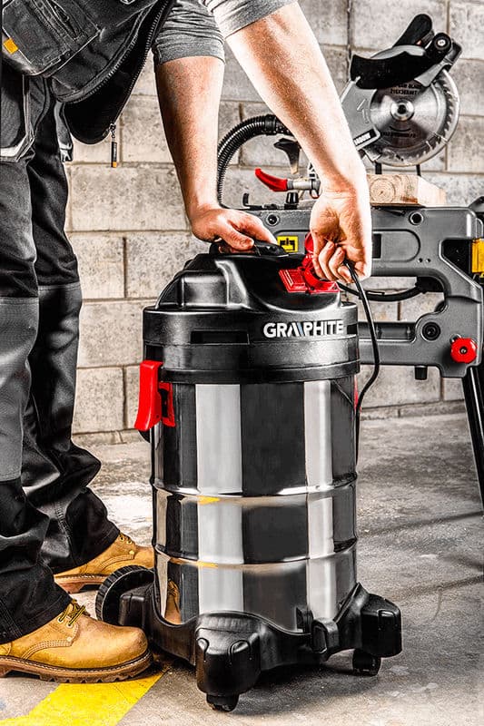 

Odkurzacz warsztatowy 1500W, zbiornik 30l