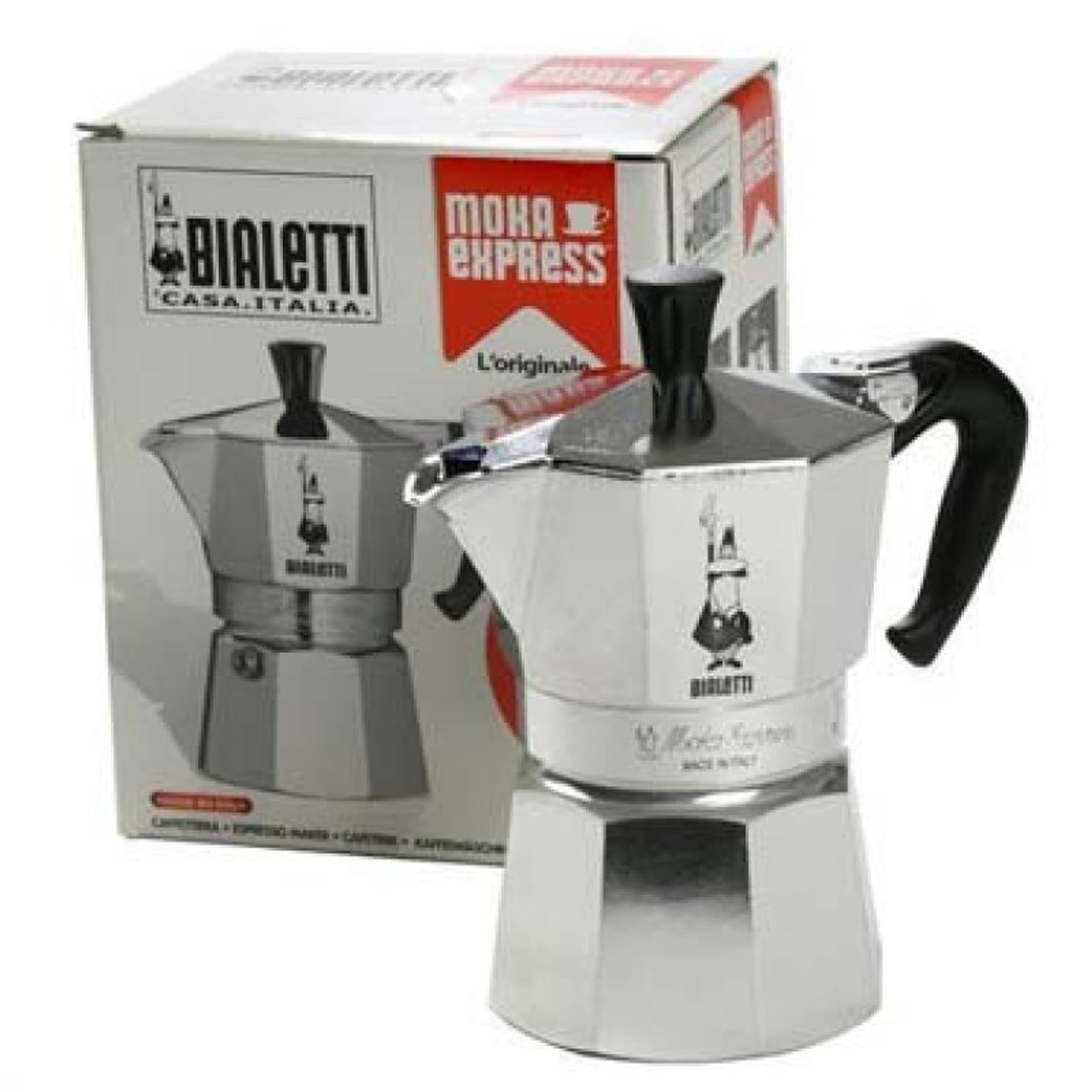 

Kawiarka BIALETTI Moka Express 8006363011662 (kolor srebrny)