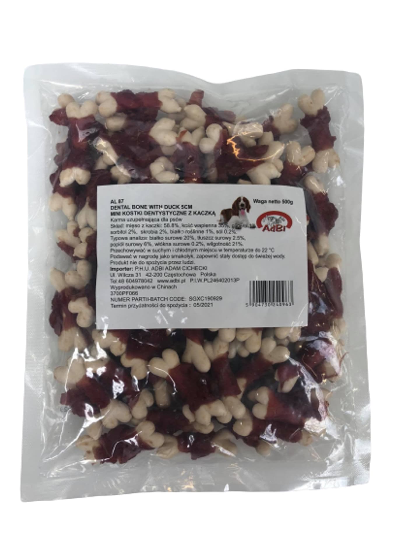 

ADBI Mini kostki dentystyczne z kaczką 500g [AL87]