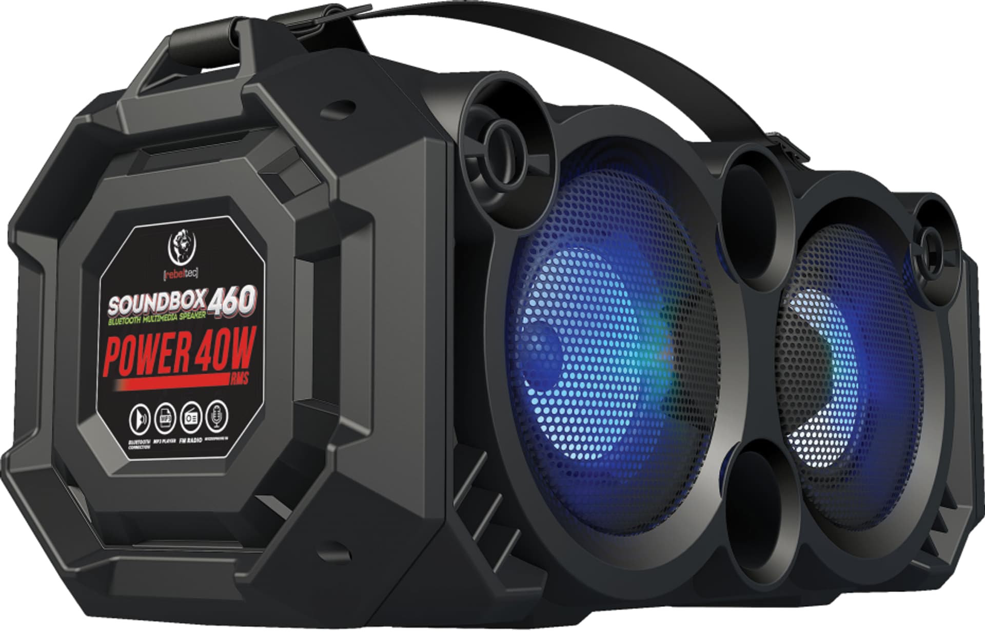 

REBELTEC GŁOŚNIK BLUETOOTH, FM SOUNDBOX 460