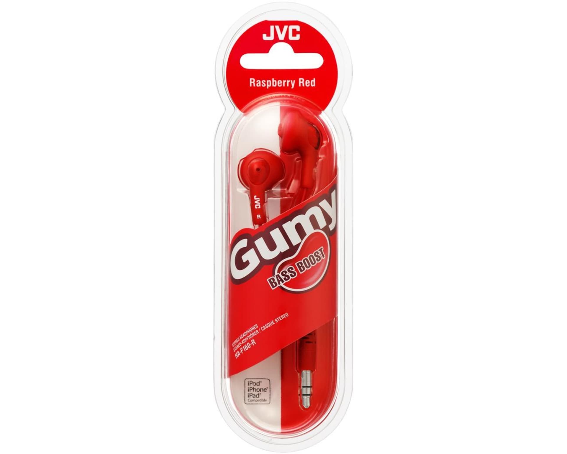 

Słuchawki JVC HAF-160REP (douszne, czerwone)