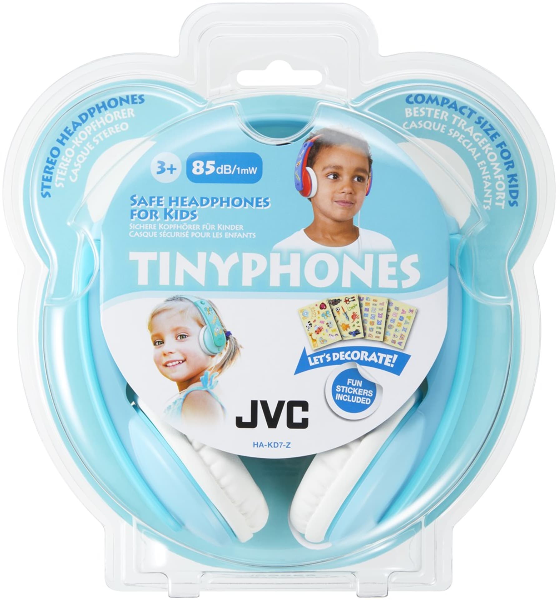 

Słuchawki JVC HAK-D7ZNE (nauszne, light blue/white)