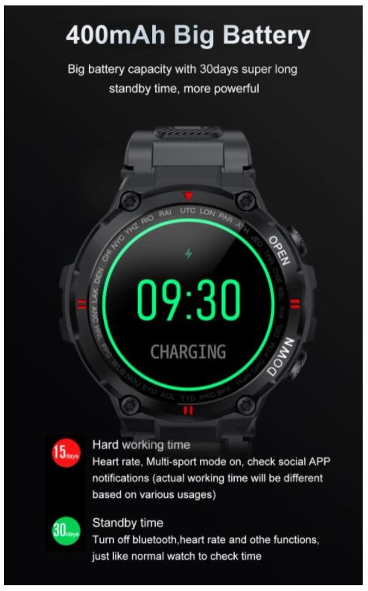 

SENBONO SMARTWATCH 1,28IPS. POMIAR SPO2 WODOSZCELNYIP68+24 TRYBY SPORTOWE MAX6