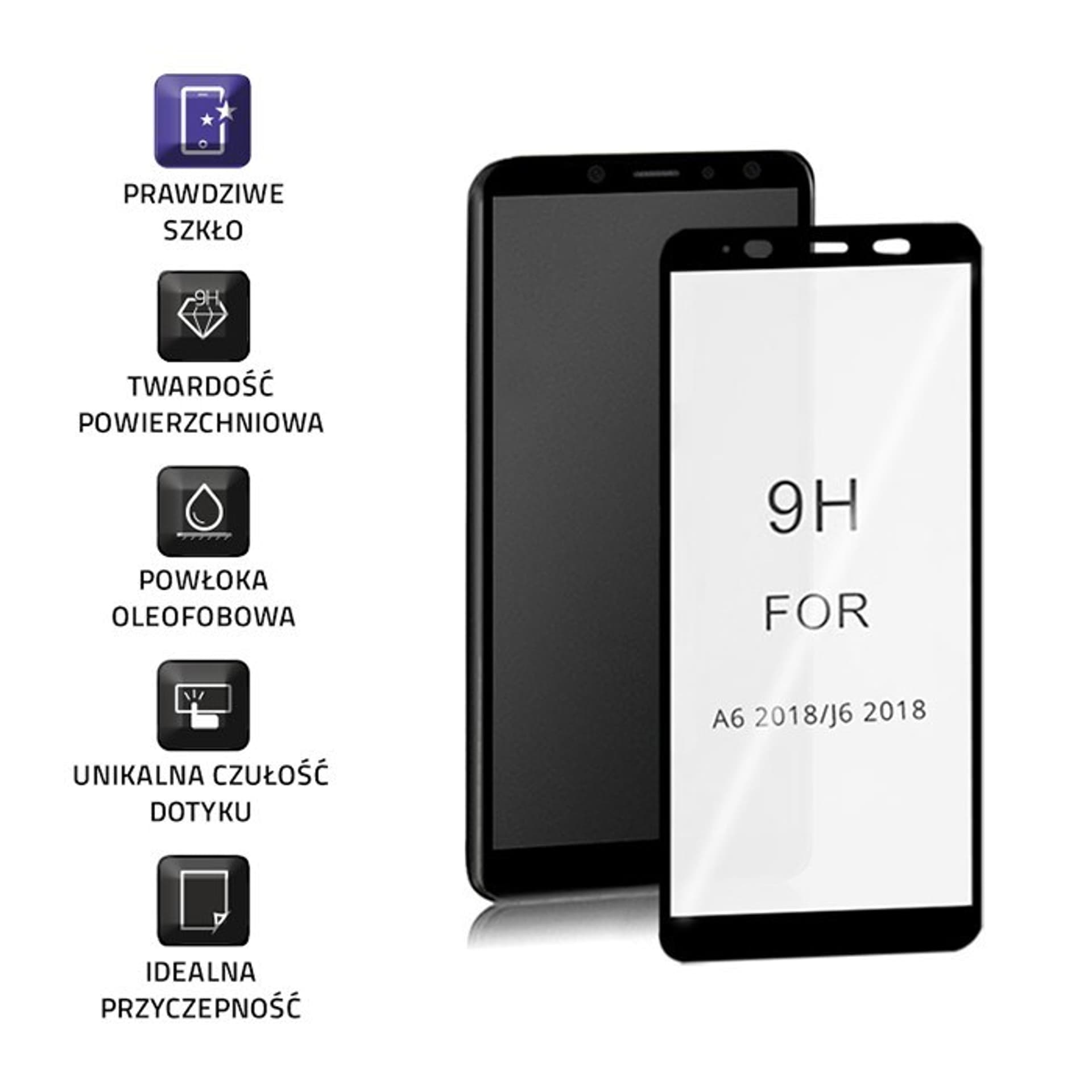 

Szkło ochronne hartowane Qoltec 51589 (do Samsung Galaxy A6 2018)