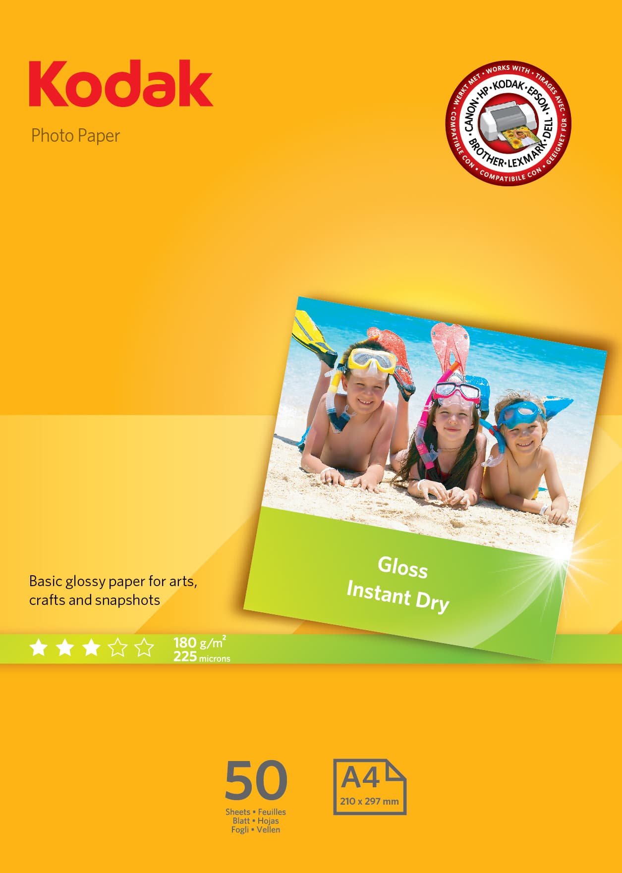 

KODAK PAPIER PHOTO PAPER 180G 50 SZT A-4