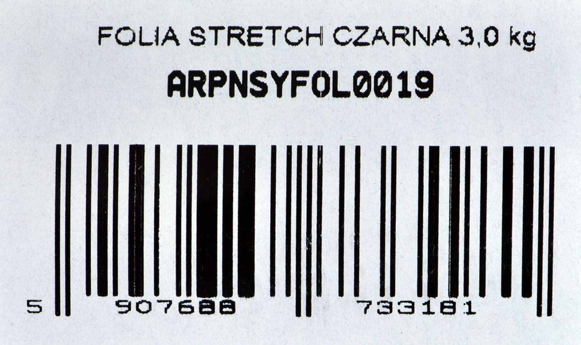 

FOLIA STRETCH CZARNA 1,5 KG