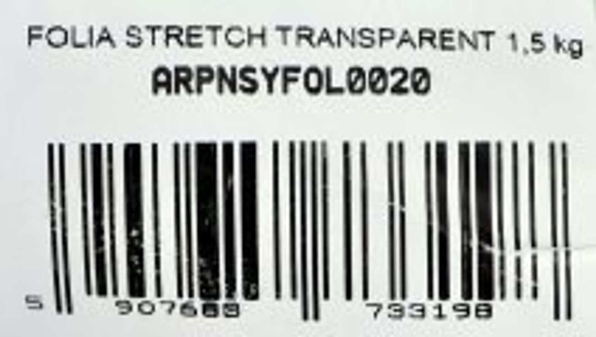 

FOLIA STRETCH TRANSPARENT 1,5 KG
