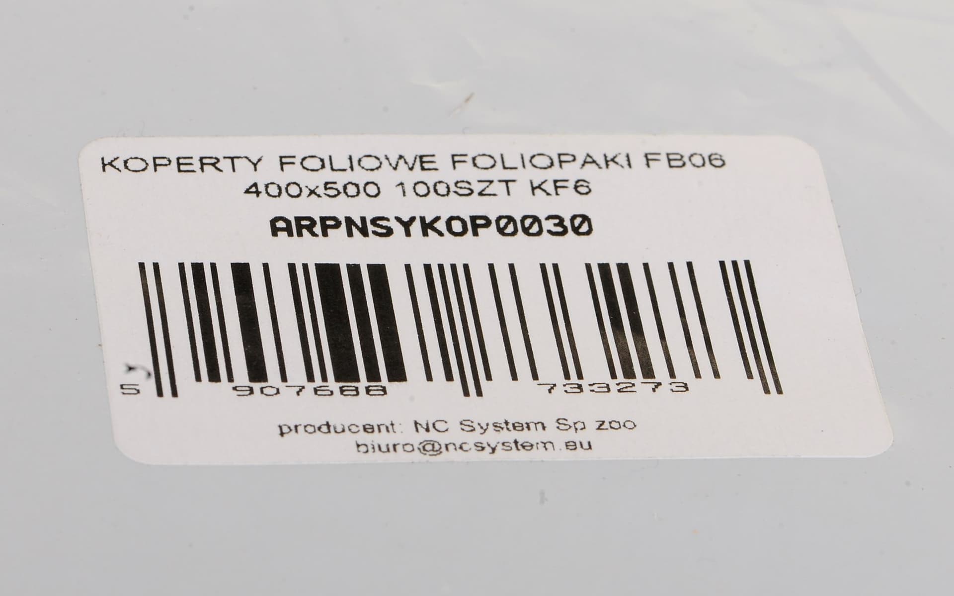 

KOPERTY FOLIOWE FOLIOPAKI FB06 400X500 100SZT KF6