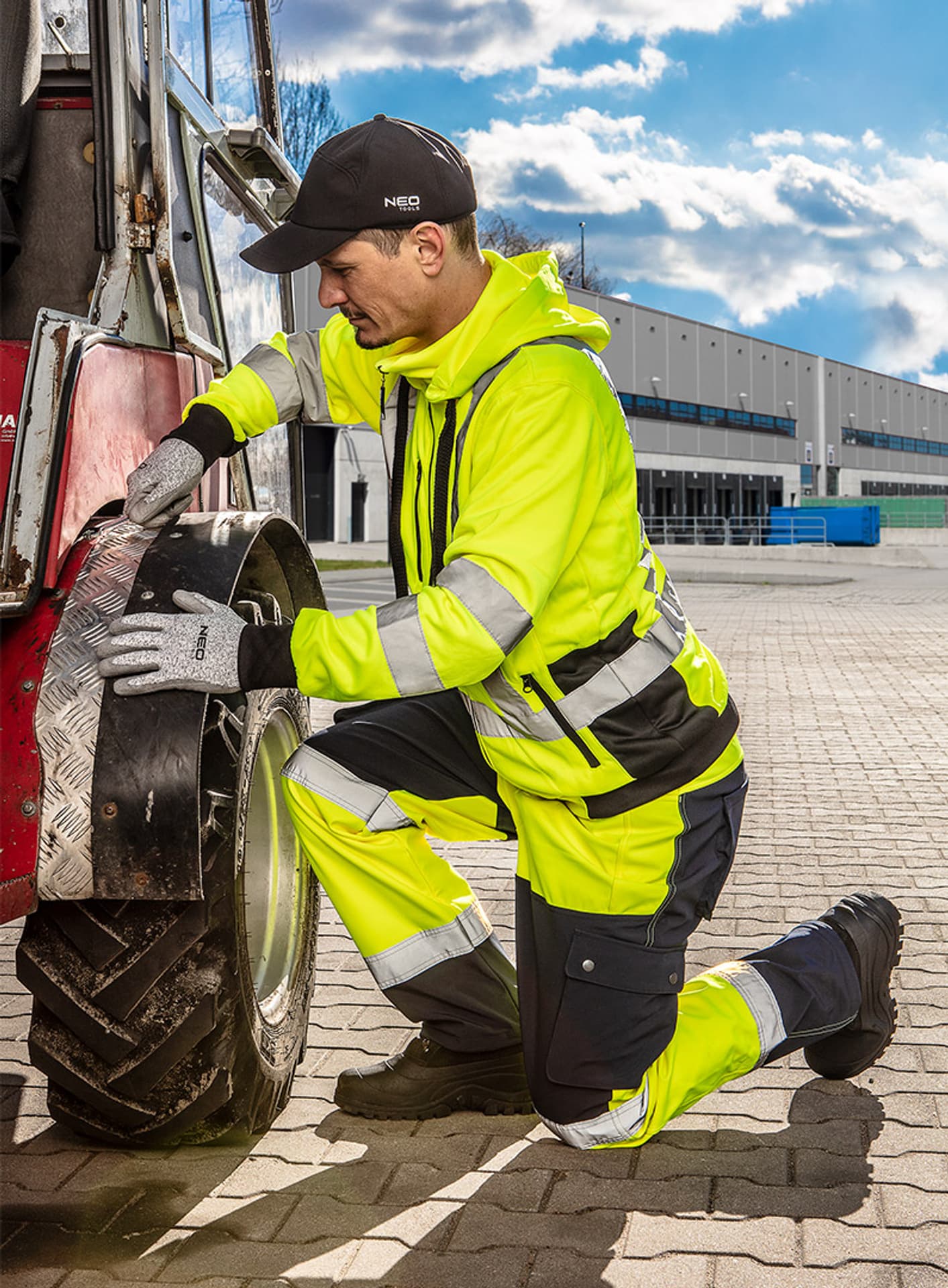 

Bluza robocza ostrzegawcza, żółta, rozmiar M